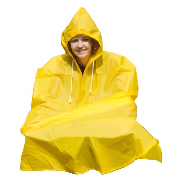 Poncho Rain Ganzono maturo giallo e blu