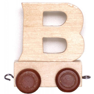 Carta de madera B con ruedas de 6 cm de altura