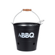 Secchio per barbecue BBQ nero opaco ø26,5 cm
