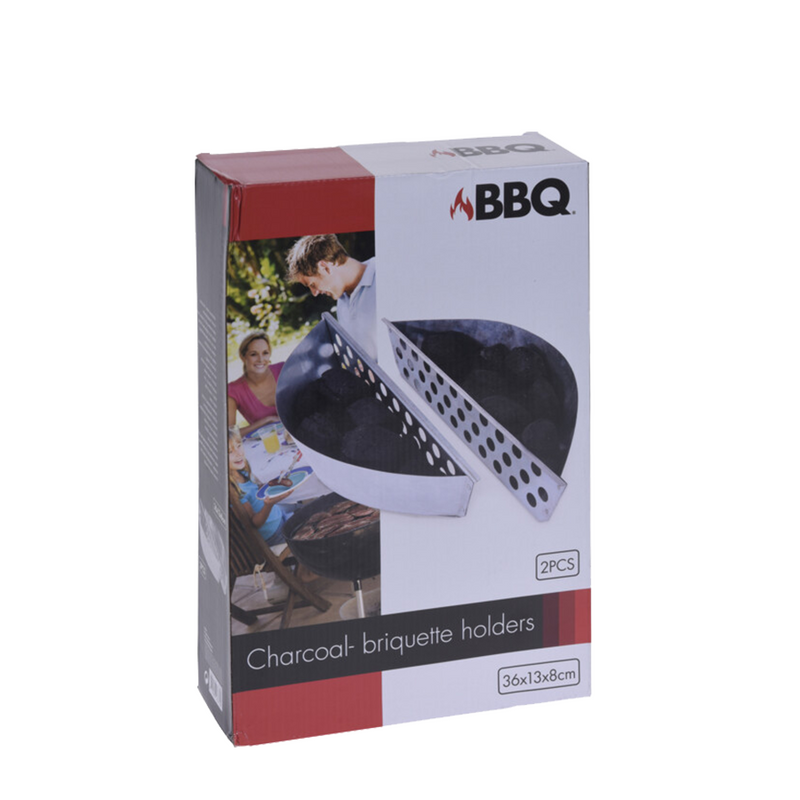 Porta bricchette a carbone per barbecue BBQ 2 pezzi