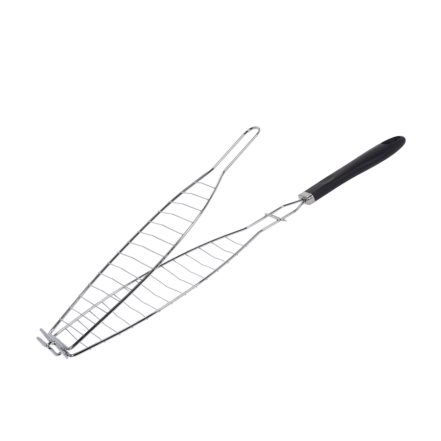BBQ BBQ Fish Grill 58 cm Negro Chrome
