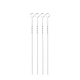 Bbq barbecue vleesspiezen 38cm 4 stuks