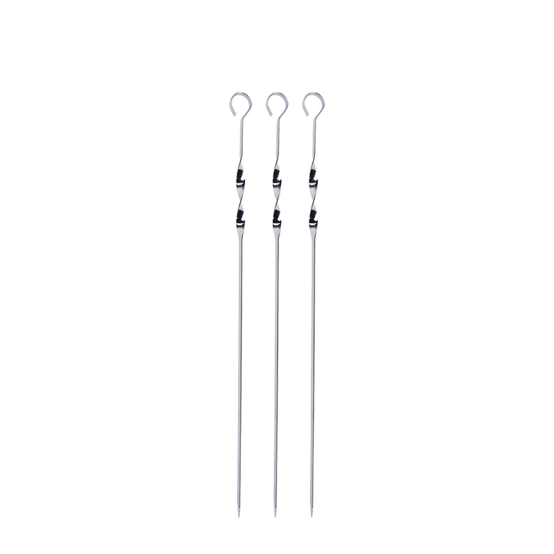 Spiedini di carne per barbecue BBQ 45 cm 3 pezzi