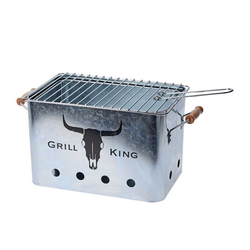 Barbecue barbecue argento 32x20x20cm