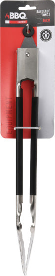 Bbq Barbecue Tang met Antislip RVS 46 cm Zwart