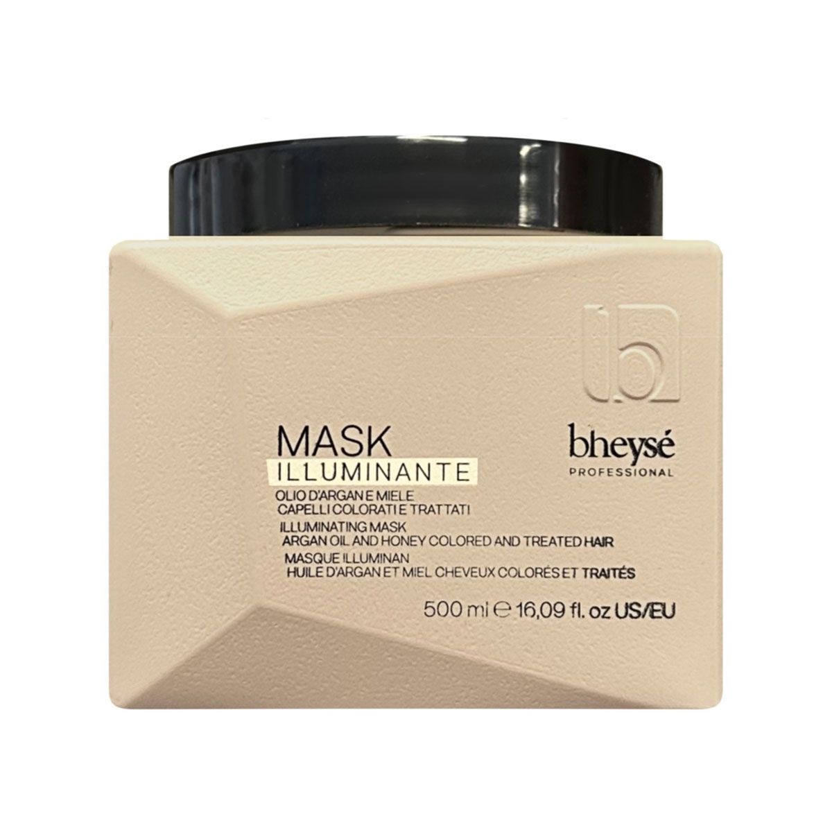 Bheysé bheysé illuminando la maschera per capelli argan che affina 500 ml