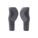 Set di manico ergonomico - 2 componenti - 130 130mm - grigio nero - con tappo a barra tagliente