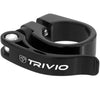 Trivio - morsetto reggisella alluminio nero 34,9mm sgancio rapido