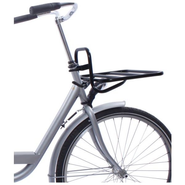 Carrier anteriore con supporto per la testa dello sterzo 45 x 30 cm nero