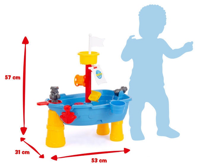 Toya de playa arena y capa freática con accesorios de 20 piezas