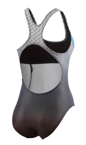 Beco Badpak dames polyester grijs blauw mt 46