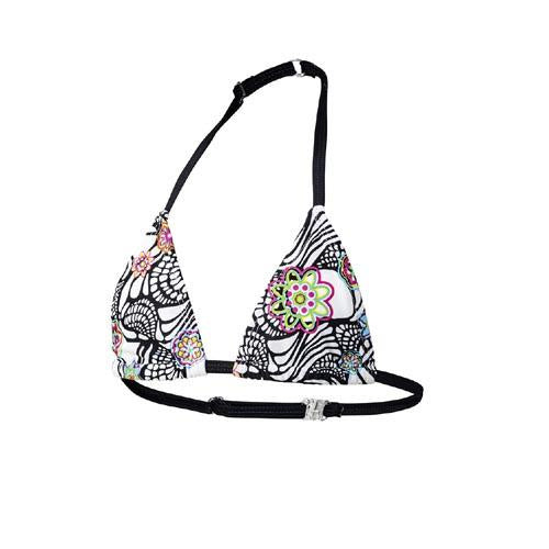 Beco Bikinitop Mix It meisjes polyester zwart wit maat 176