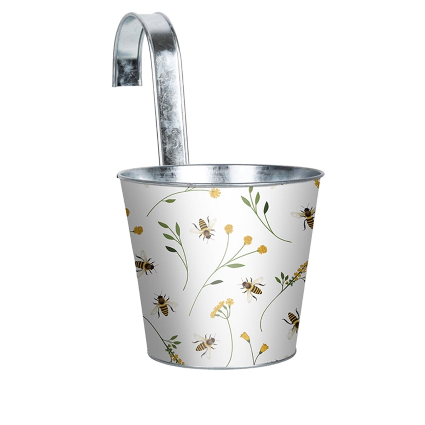 Vaso da fiori di design Esschert con api all'uncinetto