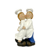 Figurina deco chef che abbraccia gli chef