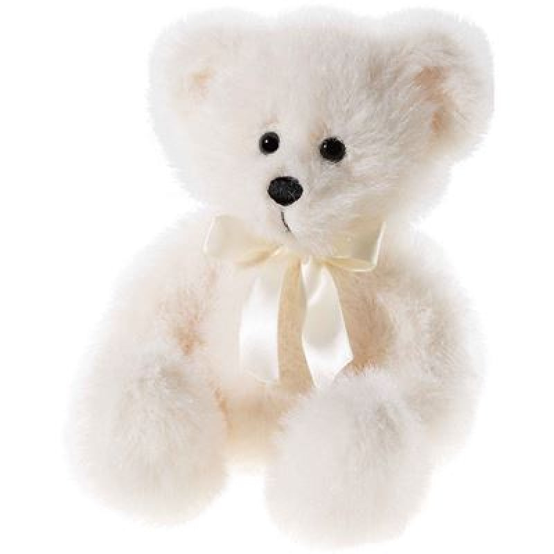 Orsetto Heunec classico con fiocco, crema (18 cm)