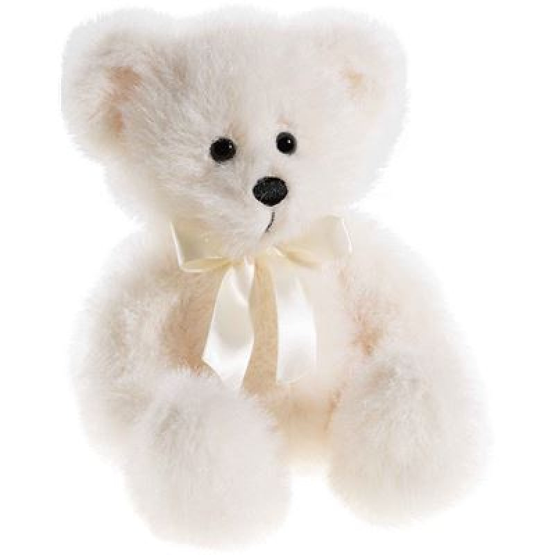 Orsetto Heunec classico con fiocco, crema (23 cm)