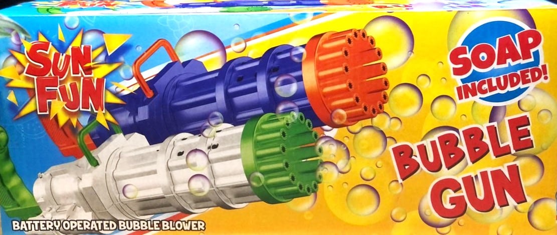 Sun fun super bellenblaaspistool met zeep, 37cm
