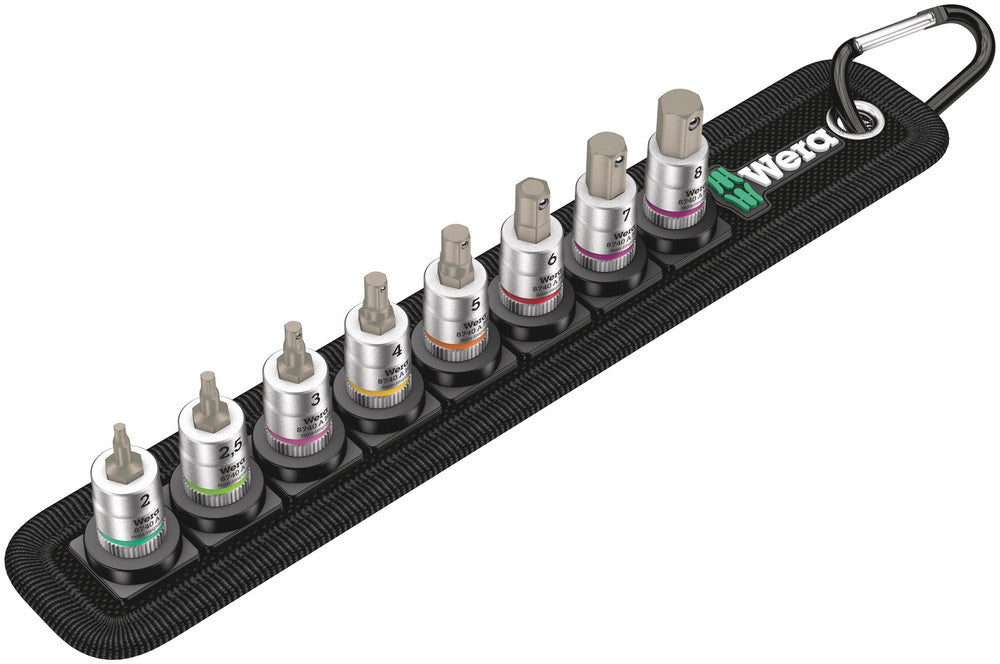 Wera belt a 2 zyklop hexagon bit socket set w holding function