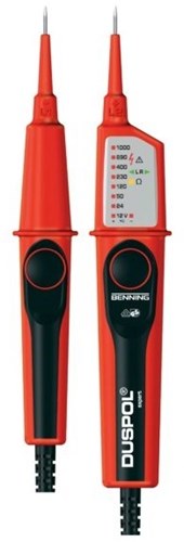 Tester di continuità della tensione Benning | 12-1000 V CA CC Cat IV 600 V Cat III 1000 V | 1 pezzo - 050262 - 050262