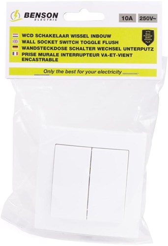 Serie di interruttori da incasso Benson bianco - 4650015