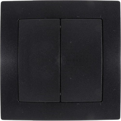 Serie di interruttori da incasso Benson neri - 4650035