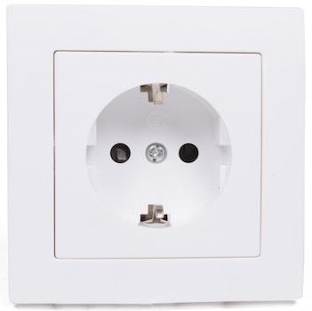 Presa da incasso quadrata Benson bianca - 4650010