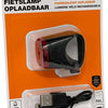 Lampada da bicicletta Benson LED USB ricaricabile rossa - 5700340
