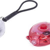 Set di lampade per bicicletta a LED Benson con elastico mini 2 parti rosso bianco - 5700335