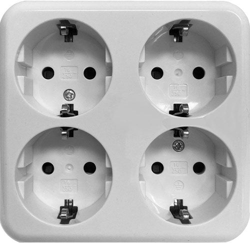 Benson Toma de superficie RA 4 vías blanco - 4650084