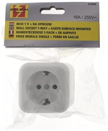 Benson enchufe de superficie cuadrado blanco - 4650080