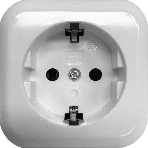 Benson enchufe de superficie cuadrado blanco - 4650080
