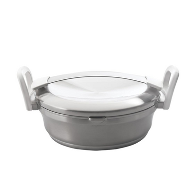 Sartén Berghoff auriga 2 asas con tapa blanca ø24cm