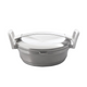 Berghoff auriga padella 2 manici con coperchio bianco ø24cm