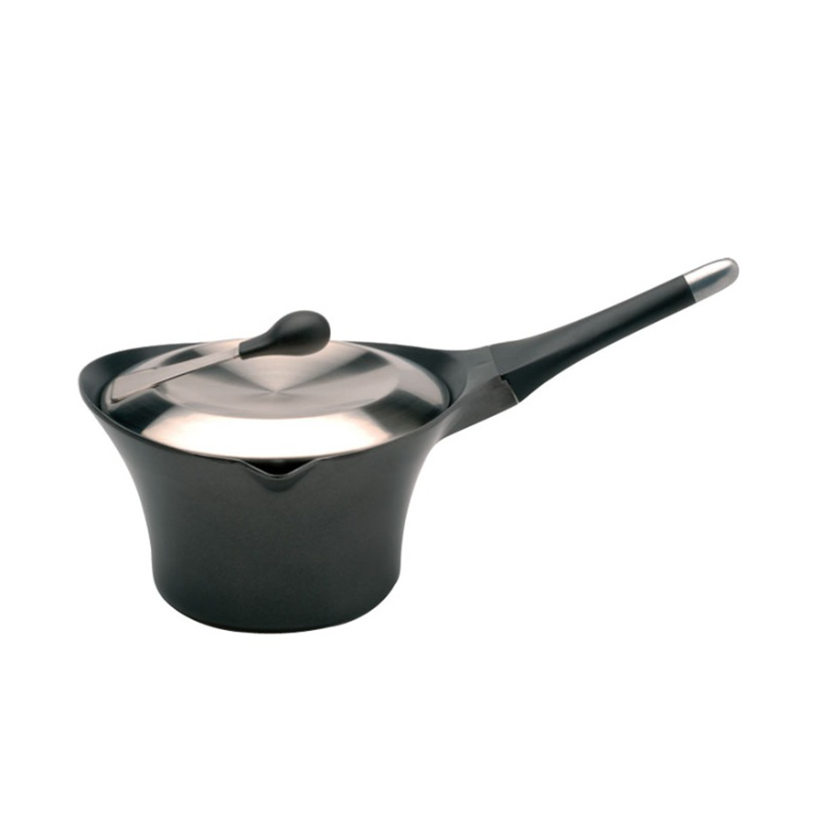 Berghoff auriga casseruola con coperchio manico removibile nera ø20cm