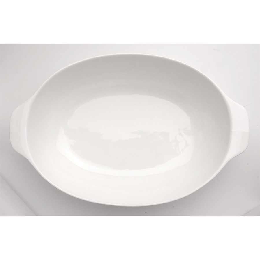 Fuente de horno Berghoff bianco ovalada 43x9x27cm
