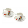 Berghoff Eclipse Tazzina Espresso con Piattino Codriez, 2 Pezzi