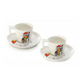 Berghoff eclipse taza de espresso con plato codriez, 2 piezas