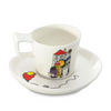 Berghoff Eclipse Tazzina Espresso con Piattino Codriez, 2 Pezzi