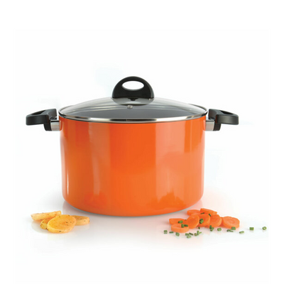 Berghoff Eclipse pentola con coperchio arancione ø24cm