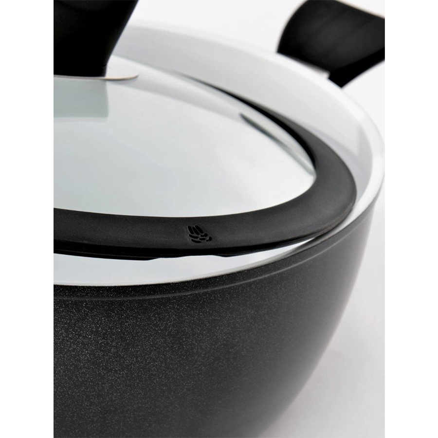 Olla con tapa Berghoff eclipse cerámica negra ø20cm