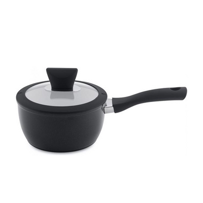 Pentola Berghoff Eclipse con coperchio in ceramica nera ø16cm