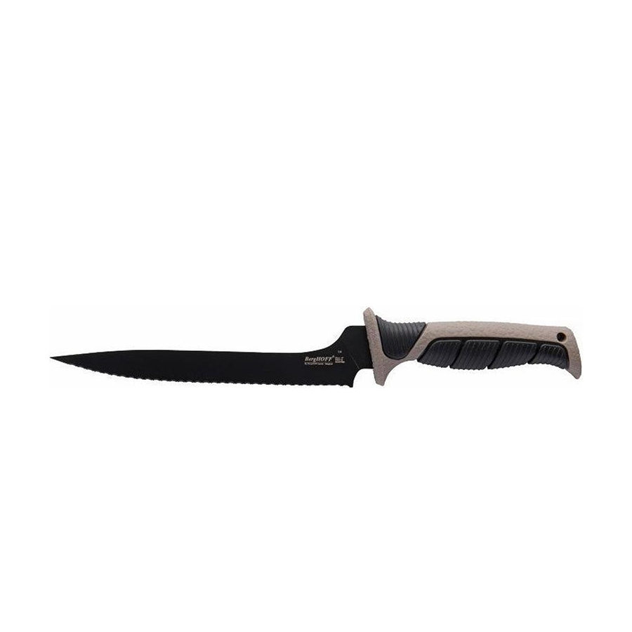 Cuchillo fileteador Berghoff everslice dentado flexible 23 cm con funda protectora