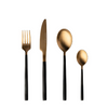 Juego de cubiertos Berghoff Gem chapado en oro negro 4 piezas