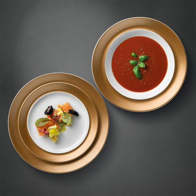 Set di piatti Berghoff con gemme in oro bianco, 3 pezzi