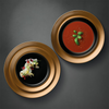 Juego de platos Berghoff con gemas en oro negro de 3 piezas