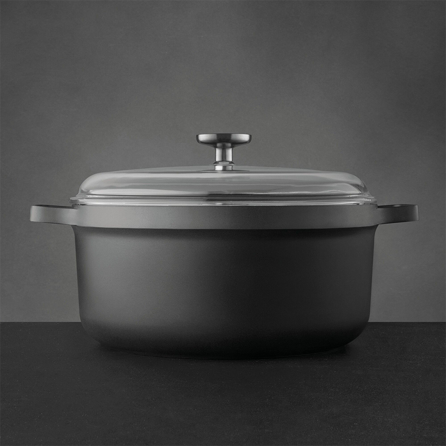 Pentola Berghoff gem con coperchio nero ø28 cm