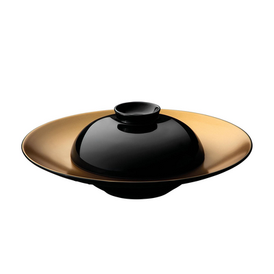 Berghoff gem piatto da presentazione e ciotola in oro nero