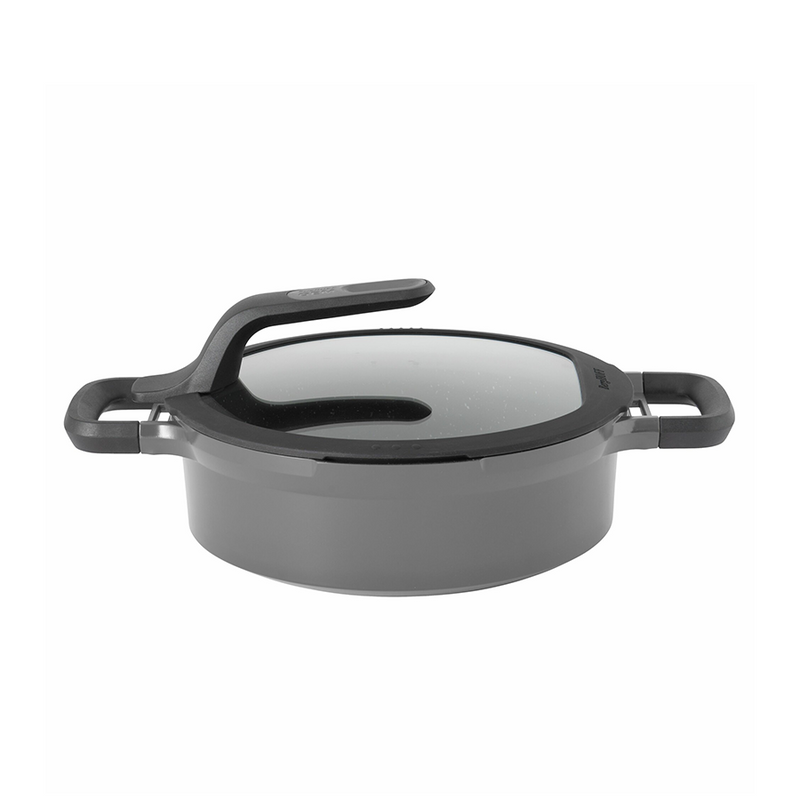Berghoff gem padella 2 manici con coperchio stay cool grigio ø24cm