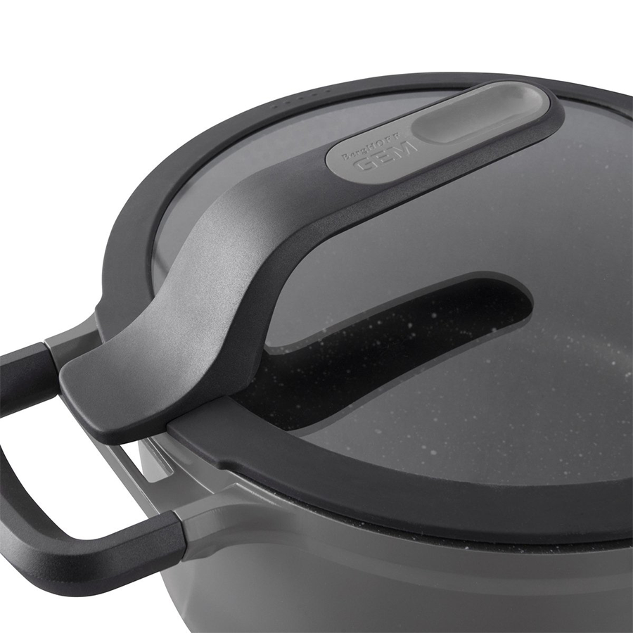 Berghoff gem padella 2 manici con coperchio stay cool grigio ø26cm