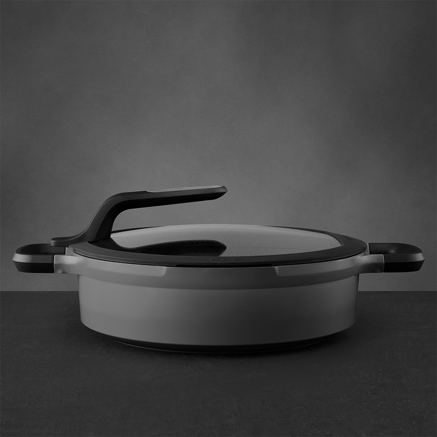 Sartén Berghoff gem 2 asas con tapa Stay Cool gris ø28cm